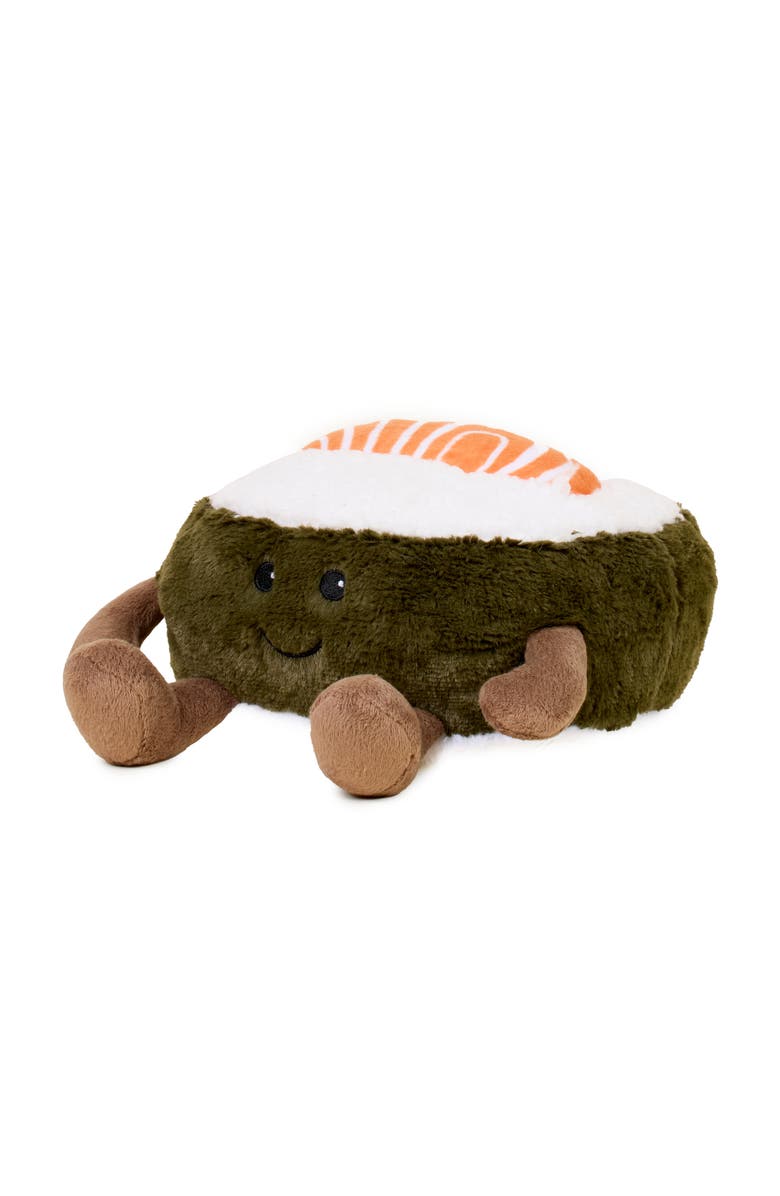 Warmies Salmon Sushi Plush Toy, Main, color, Multi Color