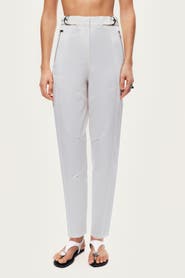 Nocturne High-Waist Tailored Tapered Pants