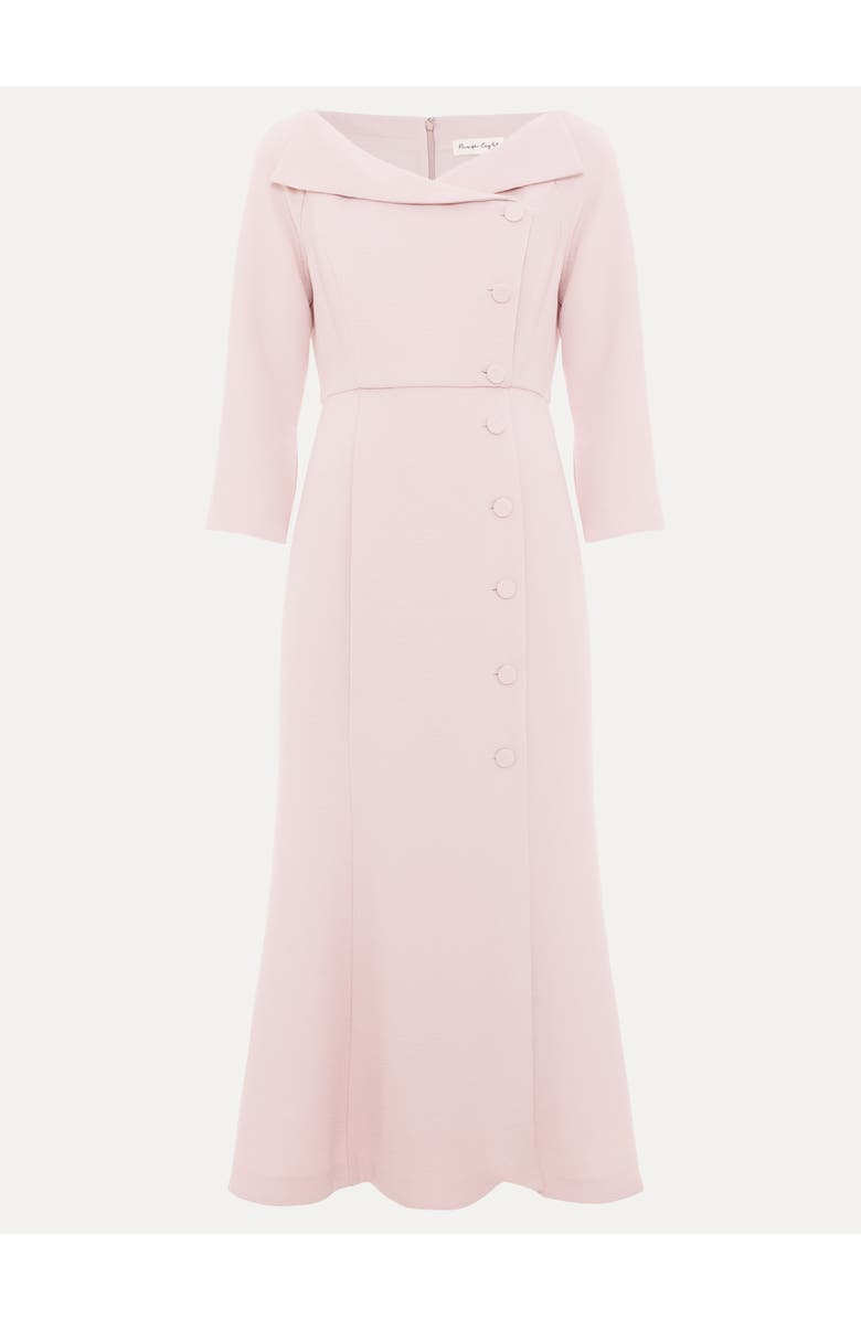 Phase Eight Sienna Tux Dress, Alternate, color, Pale Pink