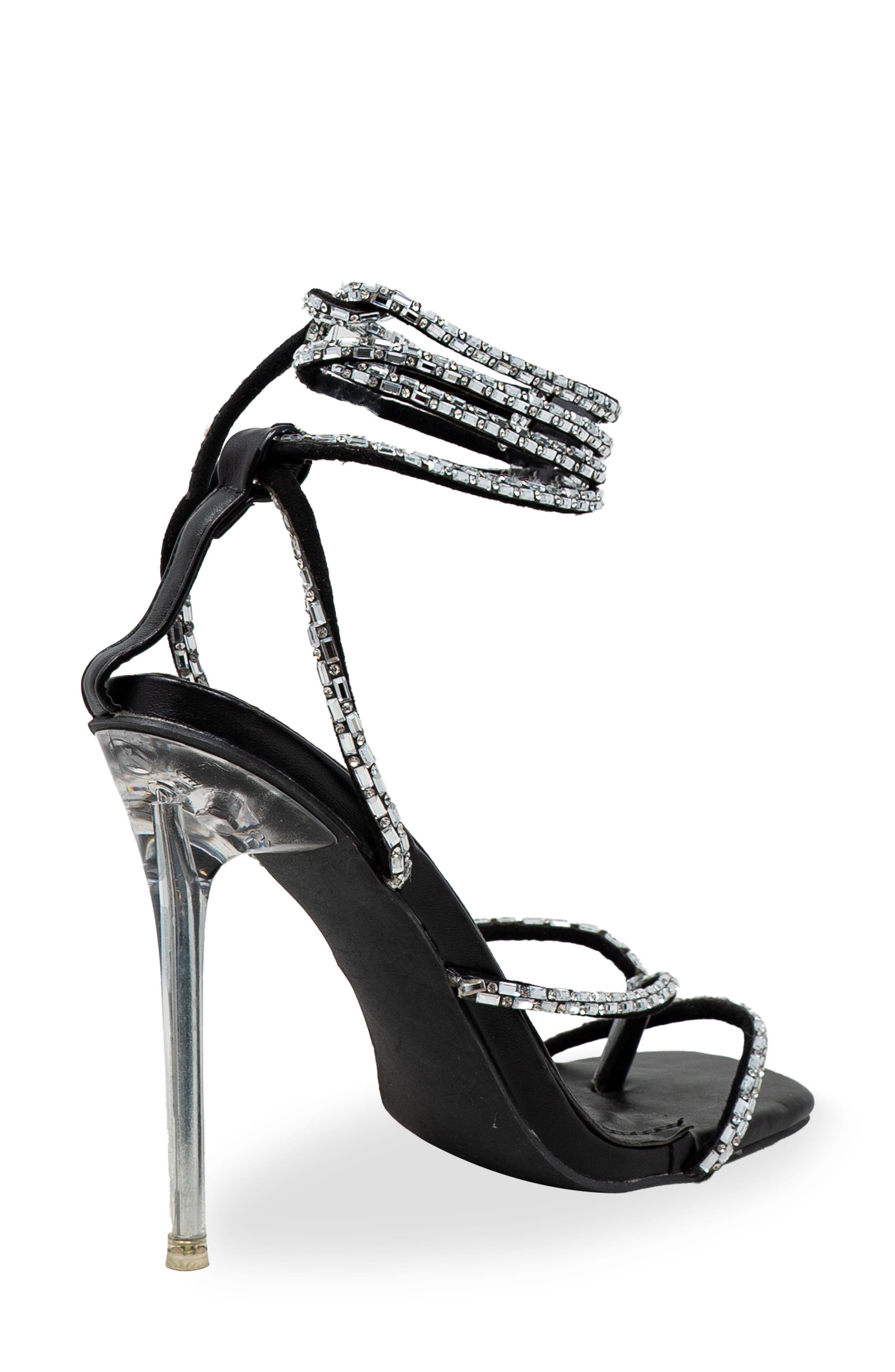 CHASE AND CHLOE Ankle Tie Sandal, Alternate, color, 