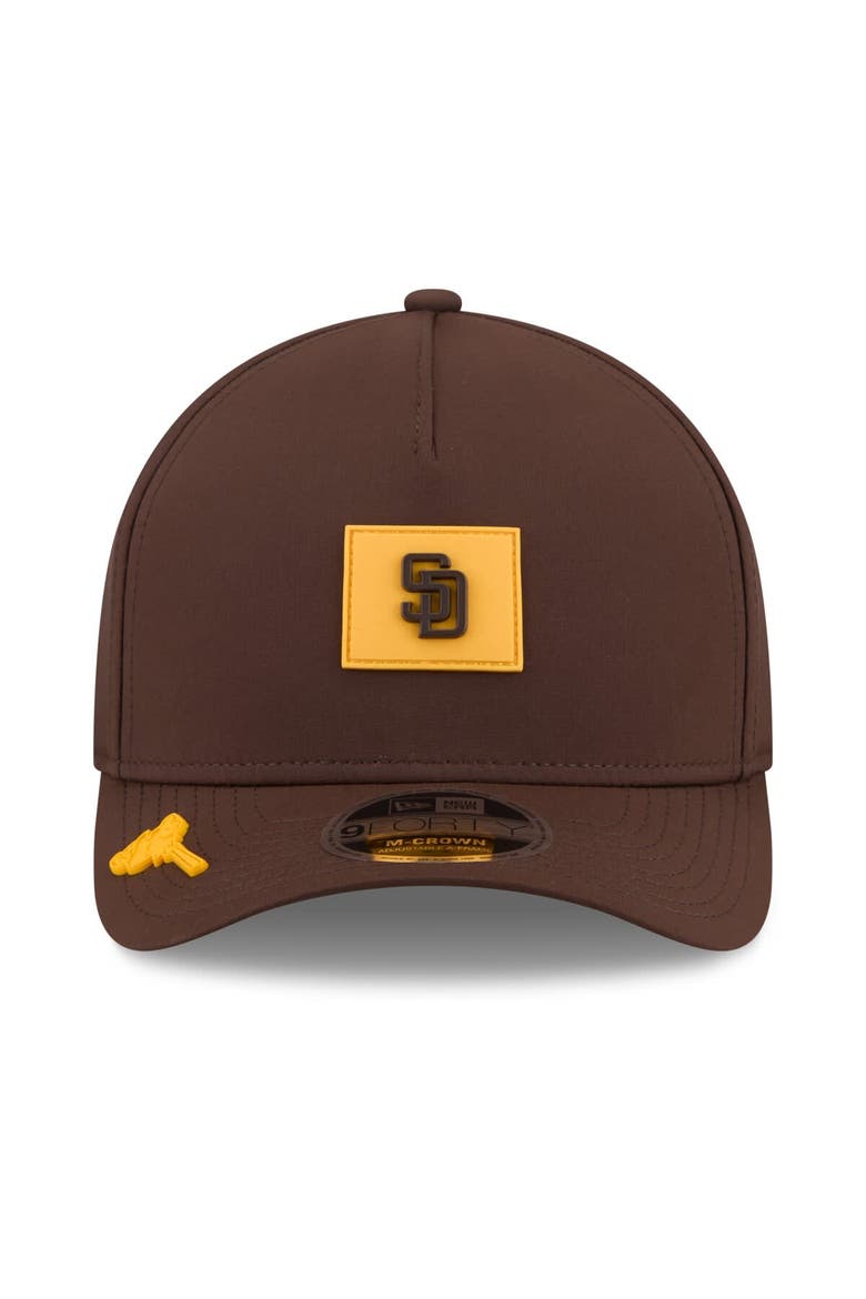 Men's New Era  Brown San Diego Padres 2026 Clubhouse 9FORTY A-Frame Adjustable Hat, Alternate, color, Brown