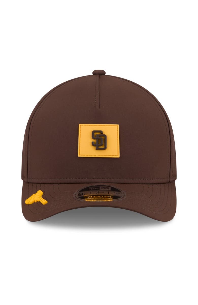 New Era Men's New Era  Brown San Diego Padres 2026 Clubhouse 9FORTY A-Frame Adjustable Hat, Alternate, color, Brown
