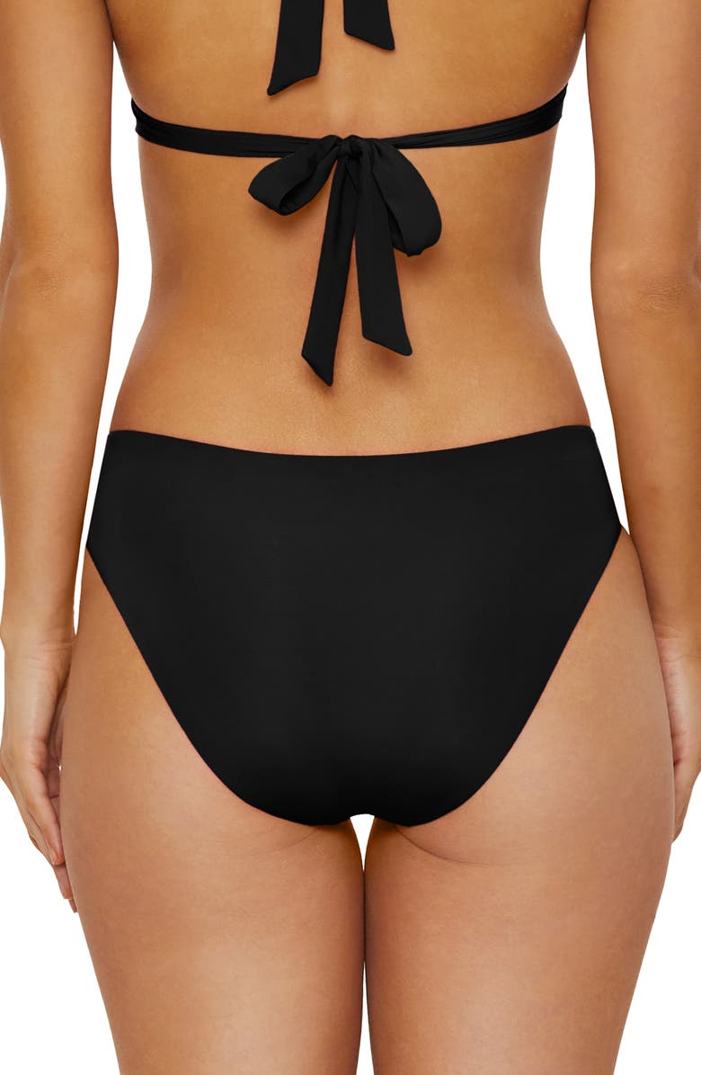 Isabella Rose Belmore Hipster Bikini Bottoms, Alternate, color, Black