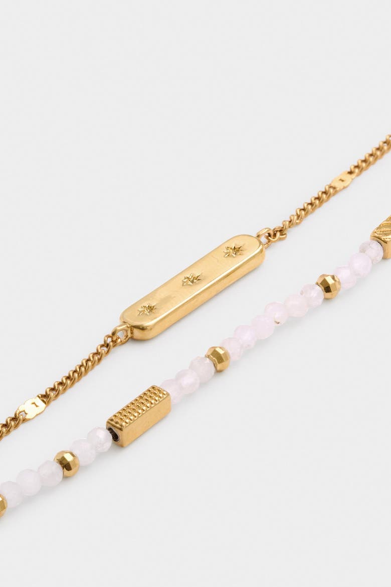 Birthstone Bracelet 'April' in Rock Crystal, Alternate, color, April