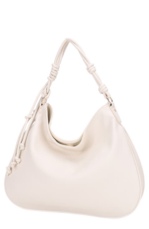 Yasmin Vegan Leather Hobo Shoulder Bag