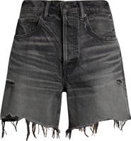 MOUSSY VINTAGE Shirley High Waist Cutoff Denim Shorts