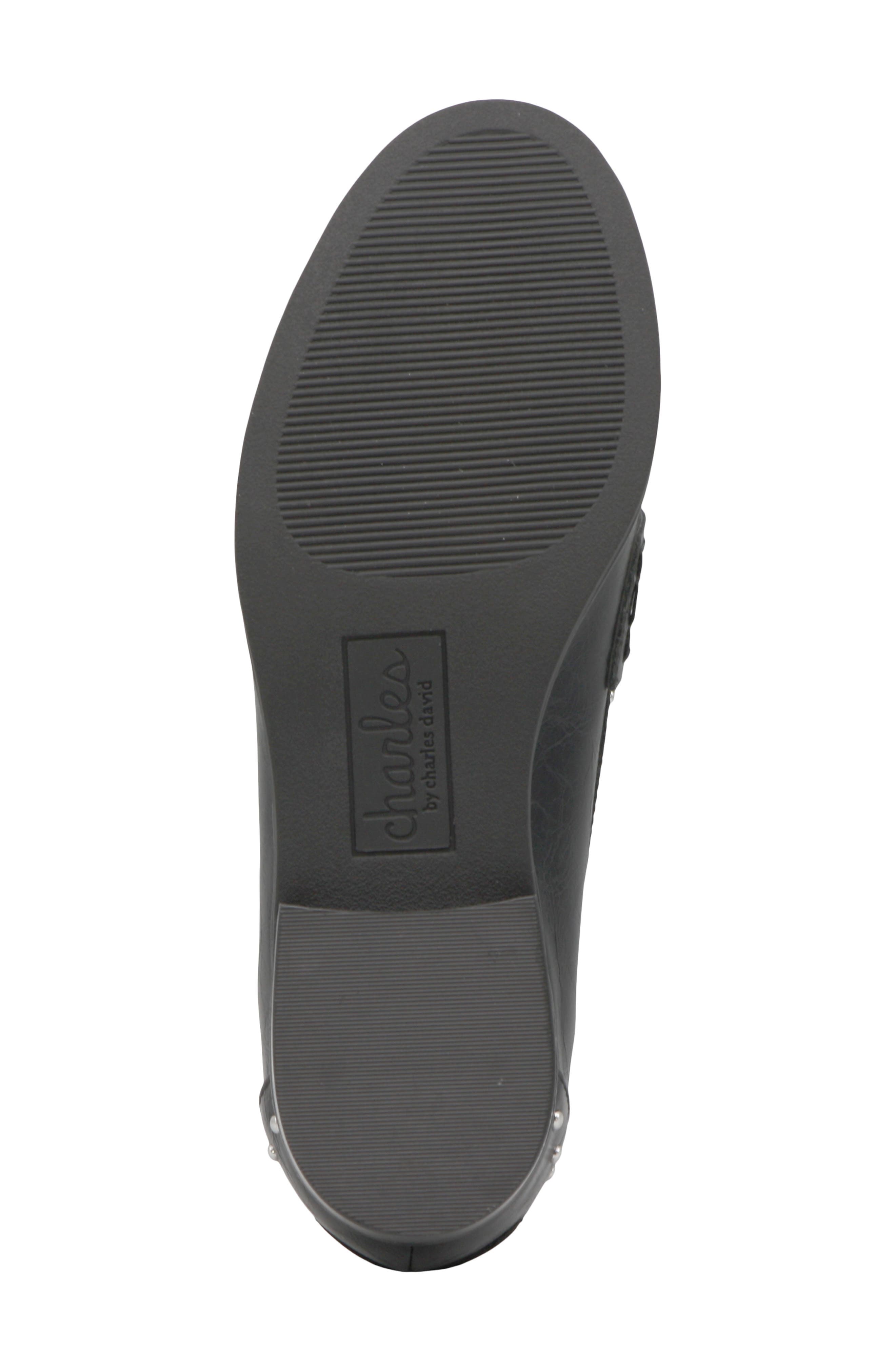 Charles by Charles David Basile Studded Penny Loafer, Alternate, color, Black-Ds