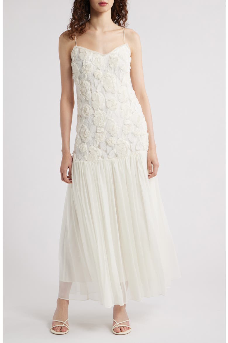 arwen cream dropped waist midi dress Azazie 2026 White Graduation Dress