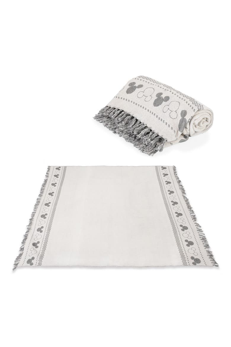 x Disney® Mickey Mouse Farmhouse Picnic Blanket, Alternate, color, WHITE