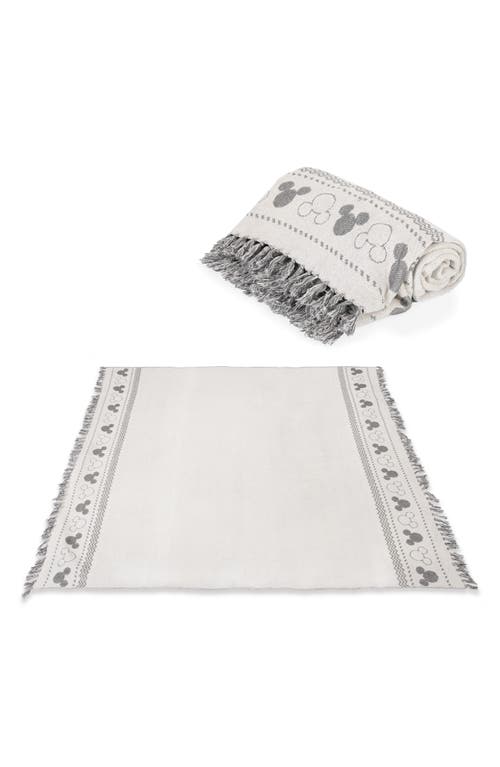 Picnic Time X Disney® Mickey Mouse Farmhouse Picnic Blanket In White