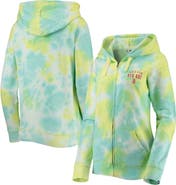 New Era Women's New Era White Boston Red Sox Tie-Dye Full-Zip Hoodie
