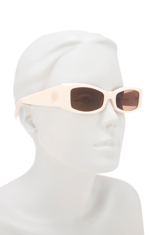 Le Specs Pretense 54mm Rectangular Sunglasses In Neutral