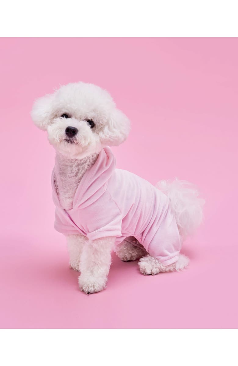 Juicy Couture Velour Dog Tracksuit, Alternate, color, Pink