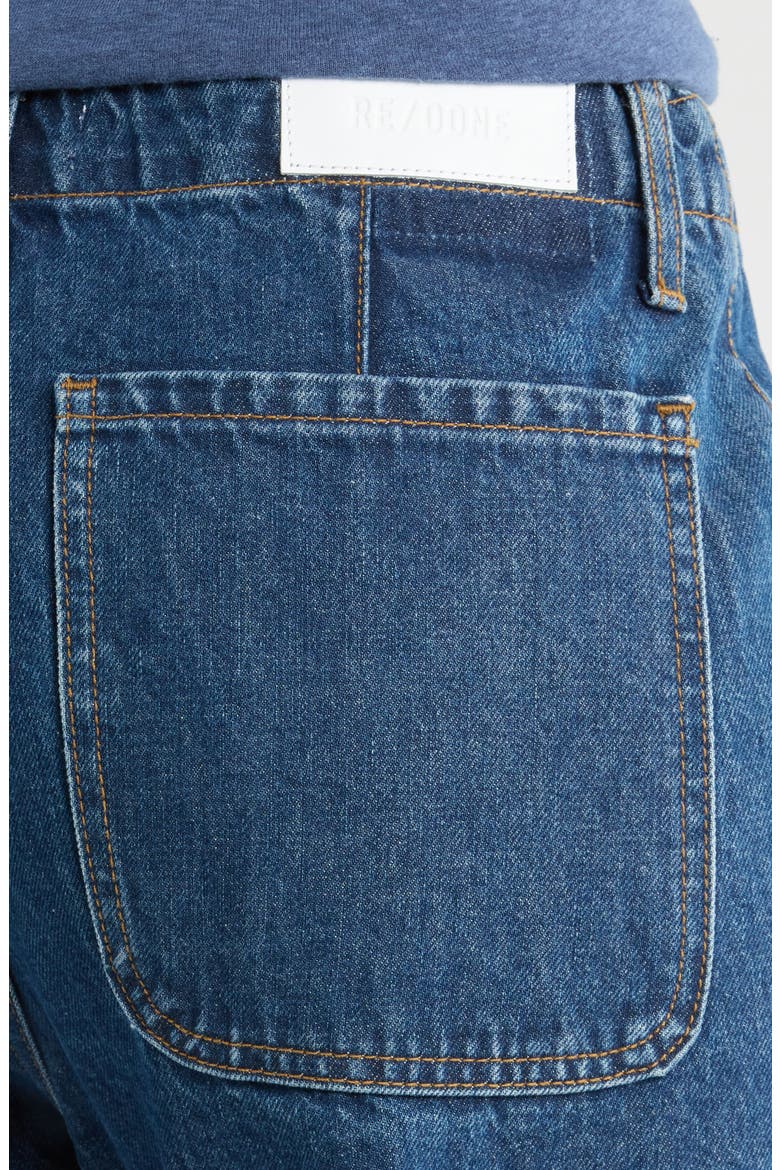 The Bender High Waist Cuff Straight Leg Jeans, Alternate, color, RUSTIC INDIGO