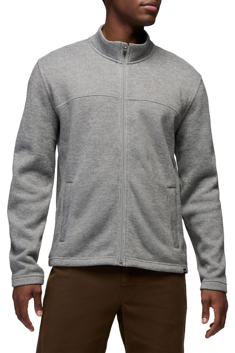 Two Harbors Full Zip Jacket, Main, color, HEATHER GREY