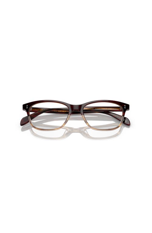 Oliver Peoples 50mm Square Optical Glasses In Red