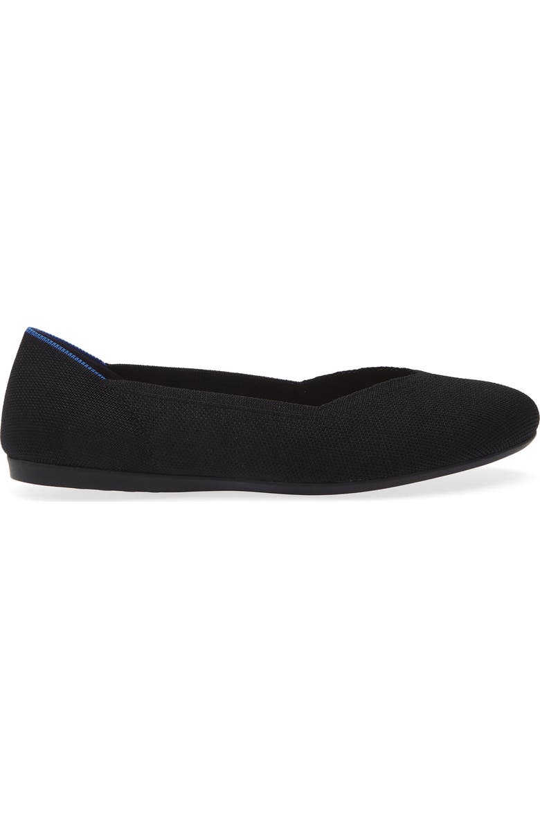 Rothy's The Daily Ballet Flat, Alternate, color, Black