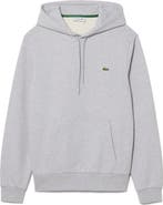 Lacoste Lightweight Cotton Fleece Pullover Hoodie