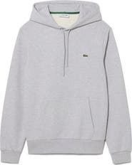 Lacoste Lightweight Cotton Fleece Pullover Hoodie