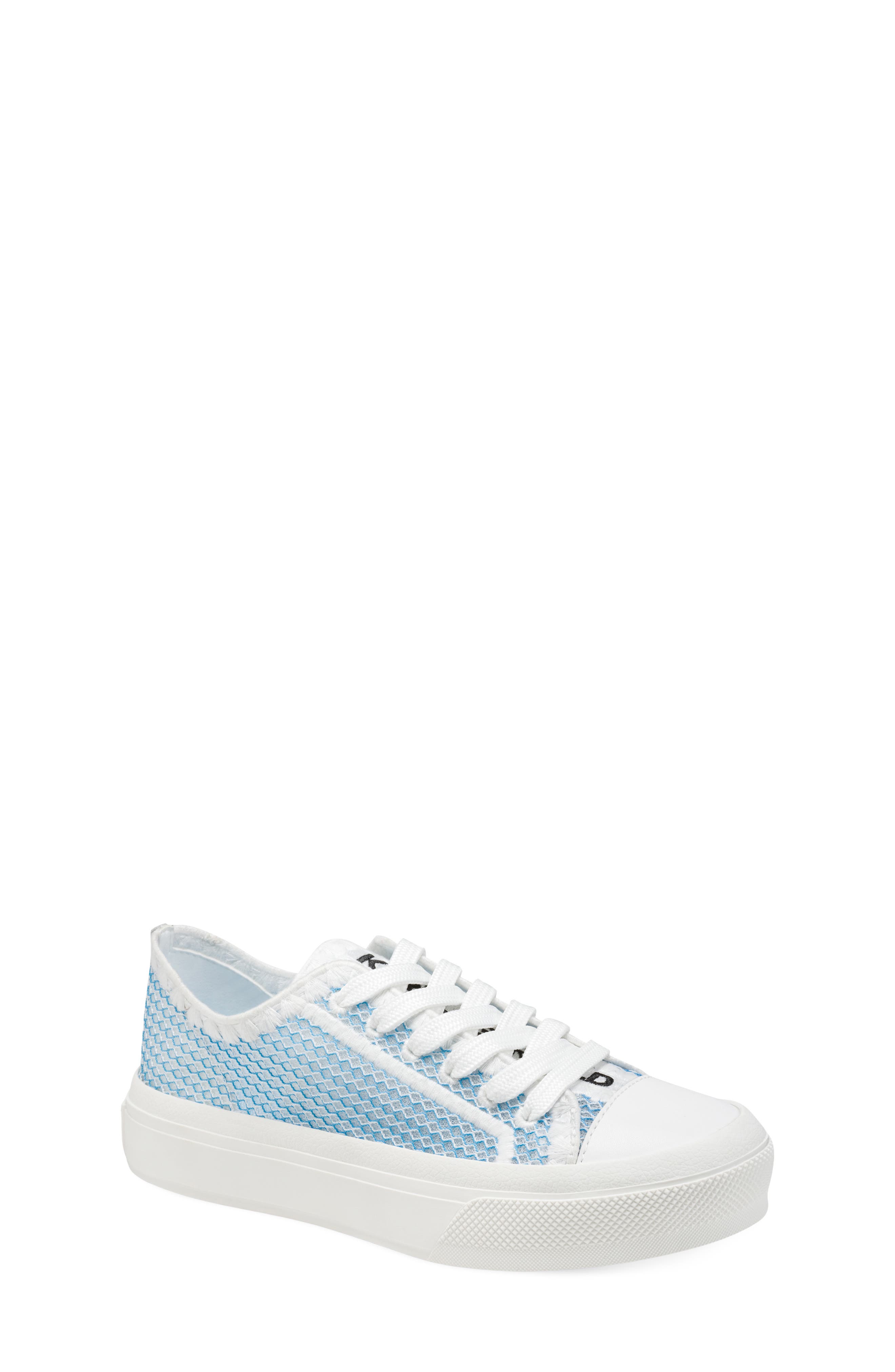 KARL LAGERFELD PARIS Giddeon Low Top Sneaker, Main, color, Baltic Blue/ White