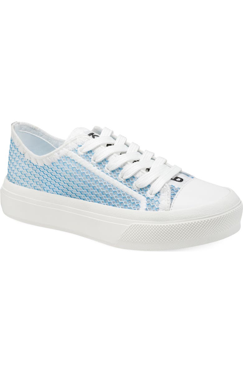KARL LAGERFELD PARIS Giddeon Low Top Sneaker, Main, color, Baltic Blue/ White