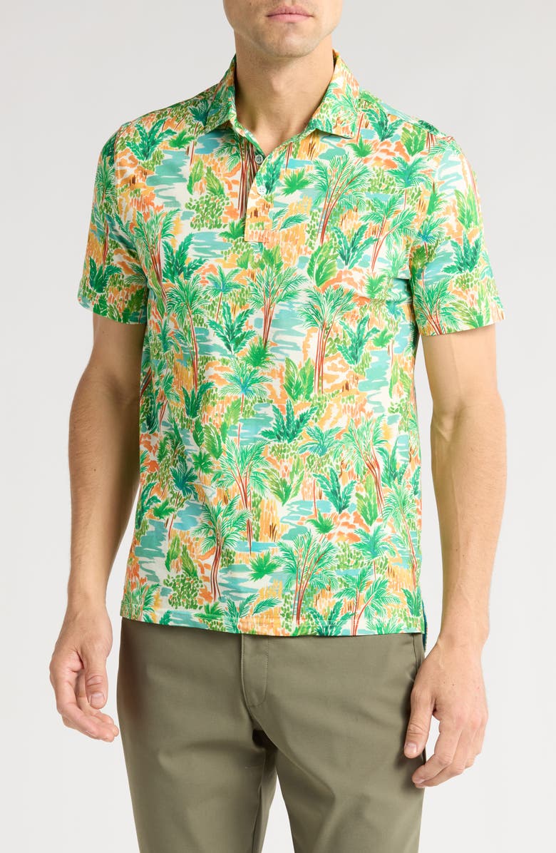 Tori Richard Oasis Stretch Pima Cotton Polo, Main, color, Natural