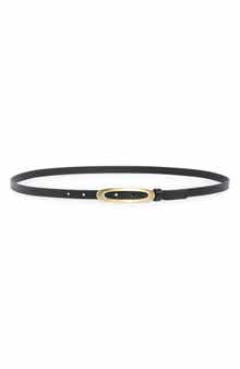 Ted Baker London Oval Buckle Leather Belt