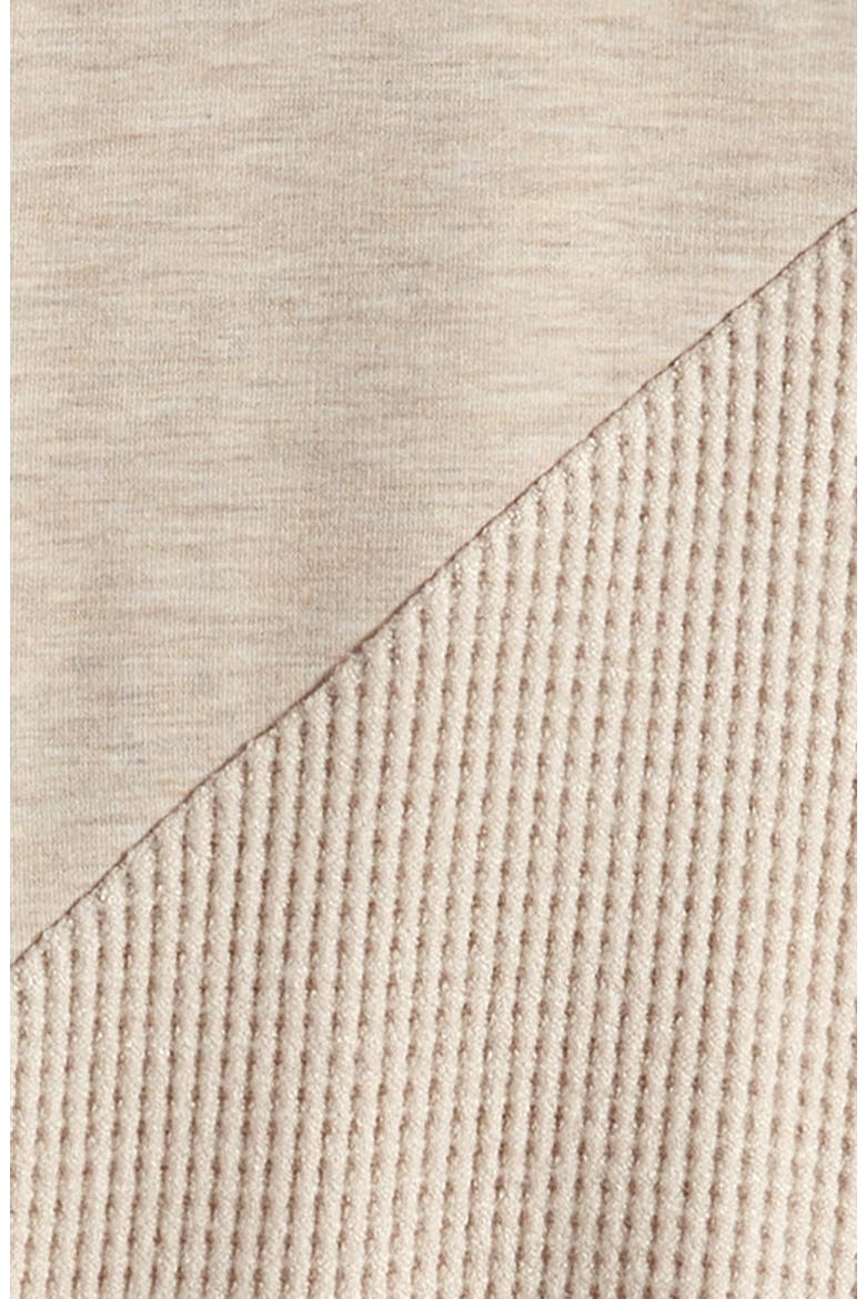 Kids' Mixed Texture Sweatshirt, Alternate, color, BEIGE OATMEAL HEATHER- GREY