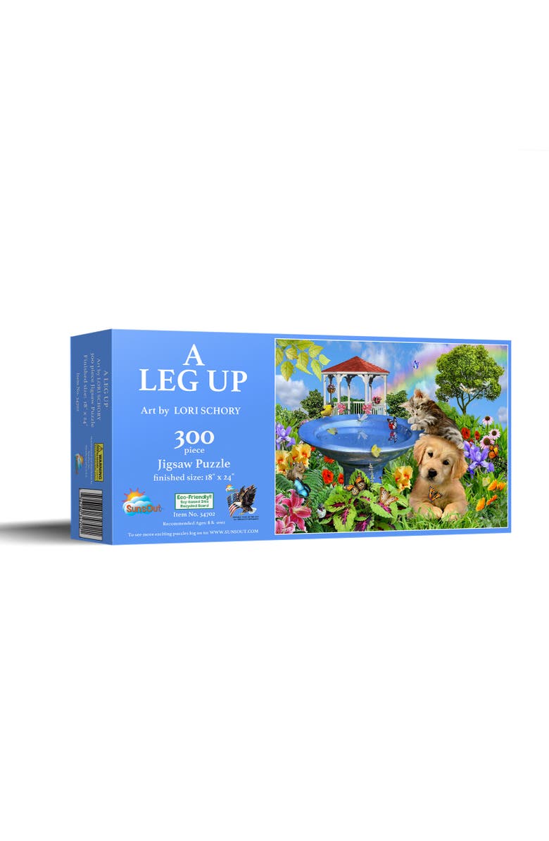 Sunsout A Leg Up 300 piece Jigsaw Puzzle for Adults, Main, color, Multicolor