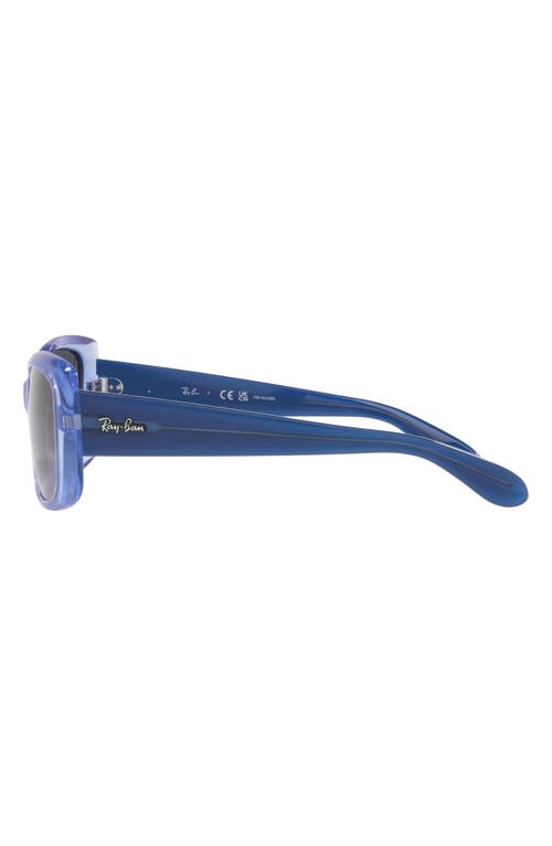 Ray Ban Ray-ban 55mm Gradient Polarized Pillow Sunglasses In Gold