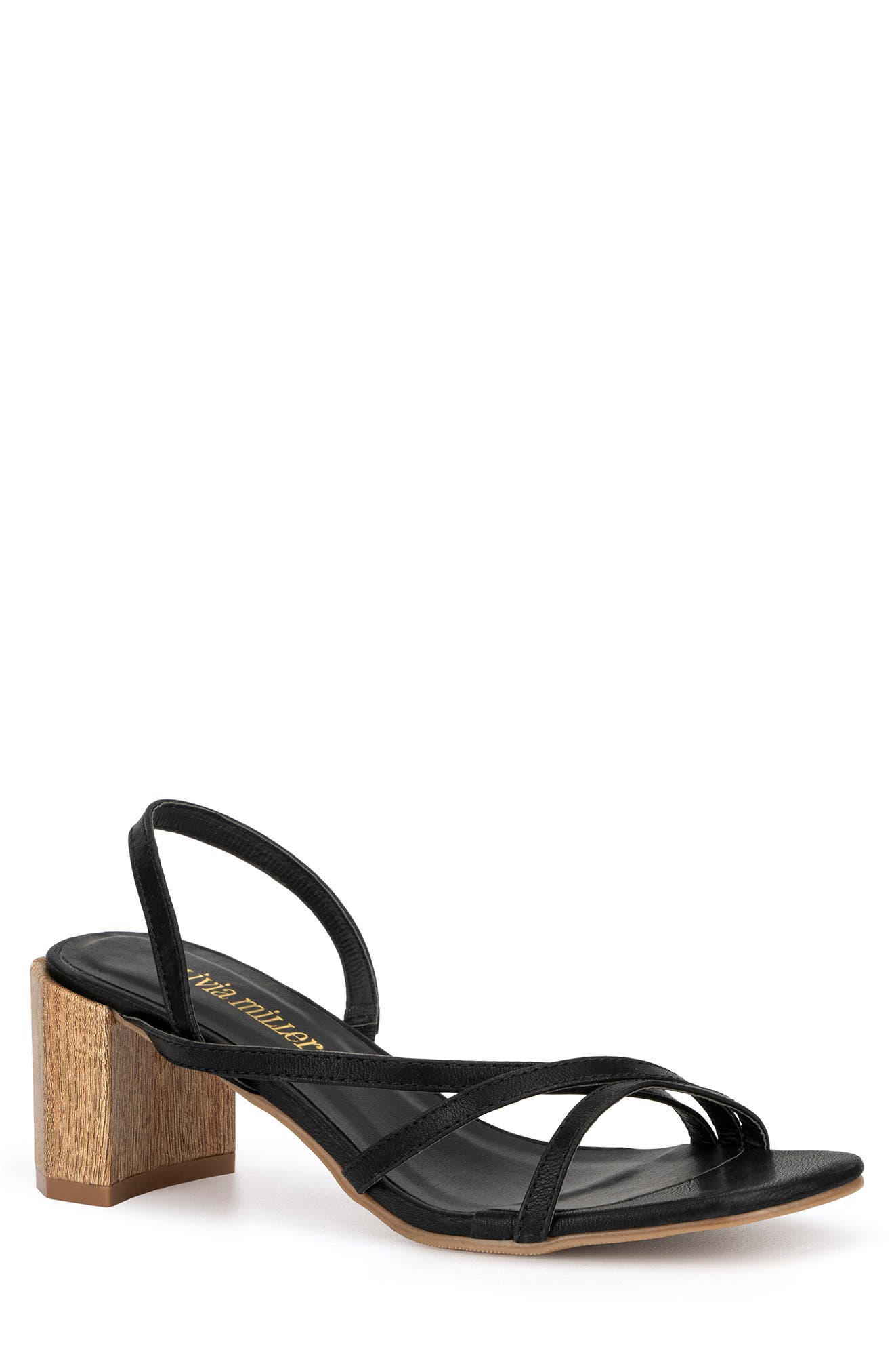 OLIVIA MILLER Maxwell Block Heel Sandal, Main, color, 