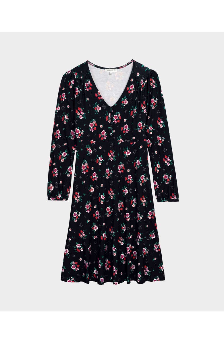 Kettlewell Printed Jersey Dress, Alternate, color, Winter Floral