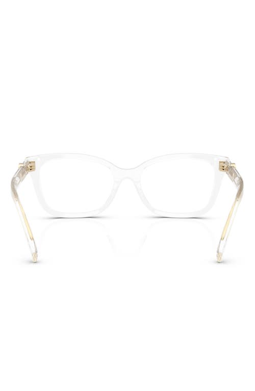 Tory Burch 49mm Phantos Optical Glasses In Clear