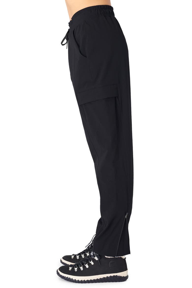 Trekker Water Resistant Hiking Pants, Alternate, color, BLACK