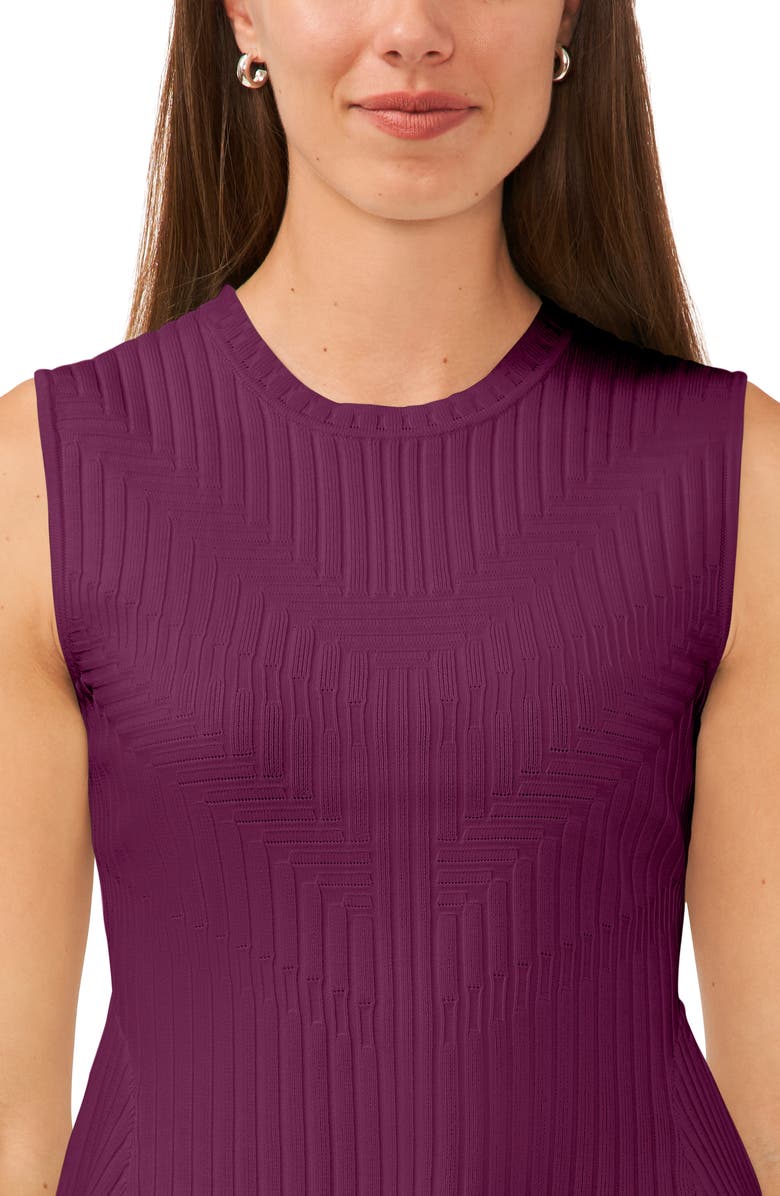 Halogen<sup>®</sup> Sleeveless Peplum Sweater, Alternate, color, Purple