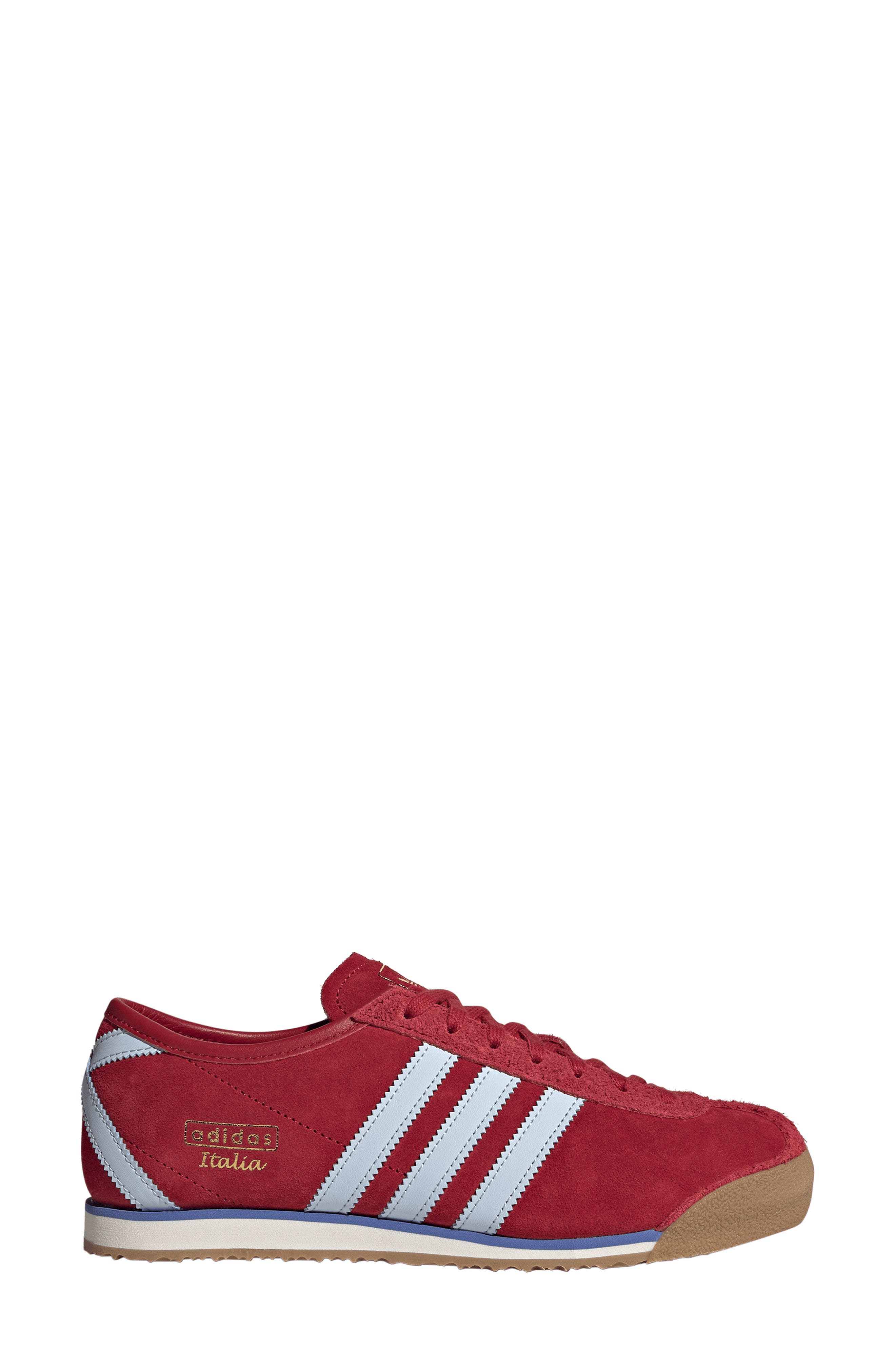 adidas Italia 70s Shoe, Alternate, color, Victory Red/ Icey Blue/ Gold