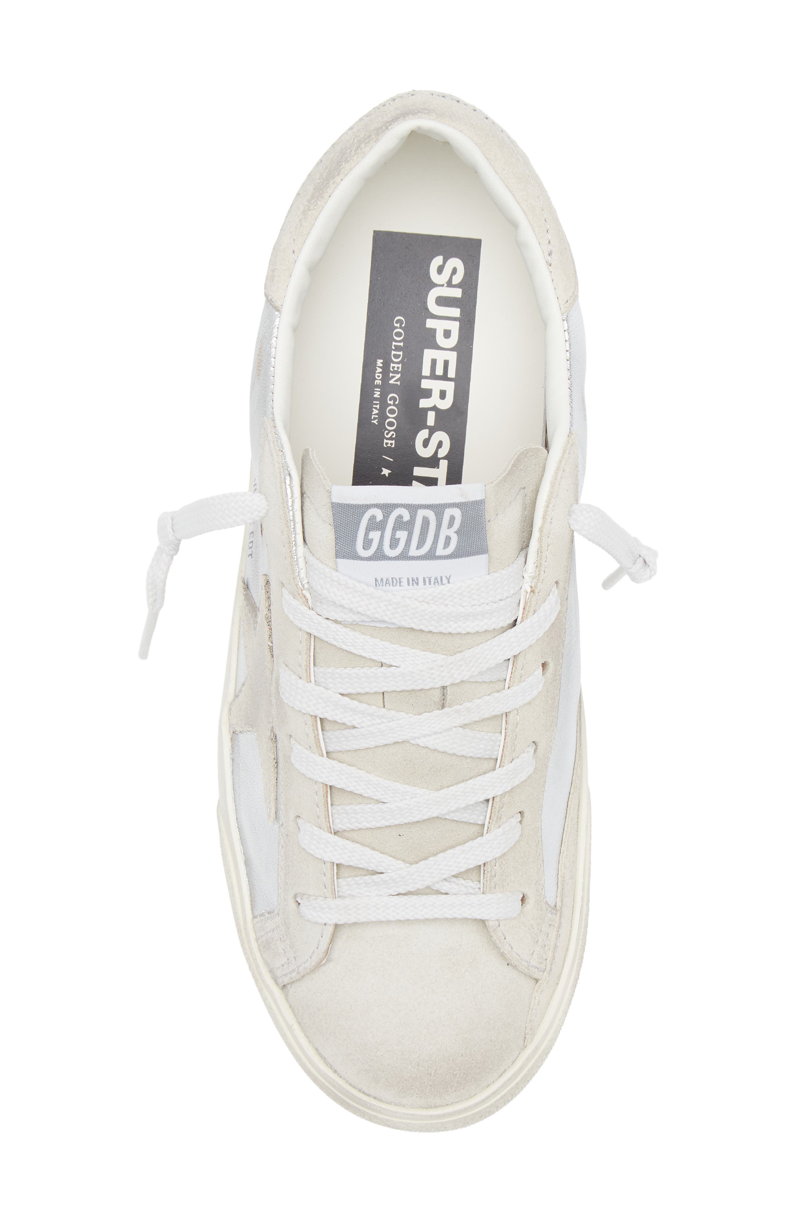 Golden Goose Super-Star Sneaker, Alternate, color, Silver/ Grey