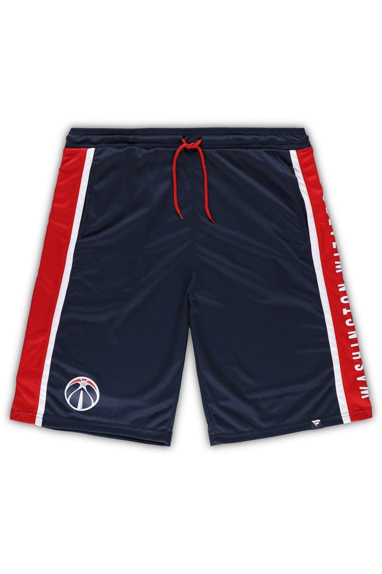 Men's Fanatics Branded Navy Washington Wizards Big & Tall Referee Iconic Mesh Shorts, Main, color, Navy