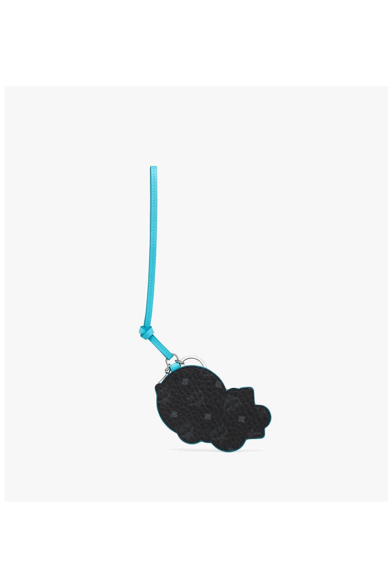 Disco Turntable Charm in Visetos Leather Mix, Alternate, color, Blue Ceramic