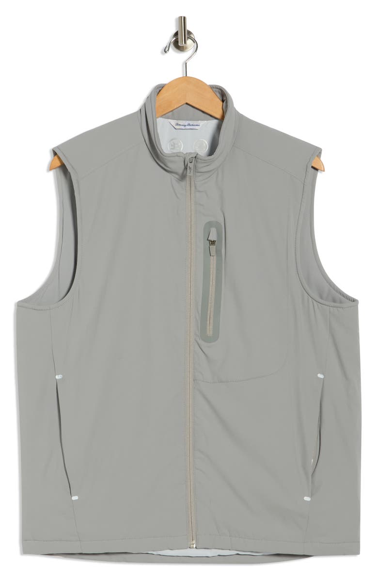 Tommy Bahama Ocean Driver Recycled Polyester Twill Vest, Alternate, color, Bala Shark