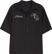 【関税込み】AMIRI ブラック Bowling Tシャツ AMIRI ARTS DISTRICT BOWLING SHIRT BLACK – Jurgen