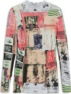 Desigual Print Mock Neck Top