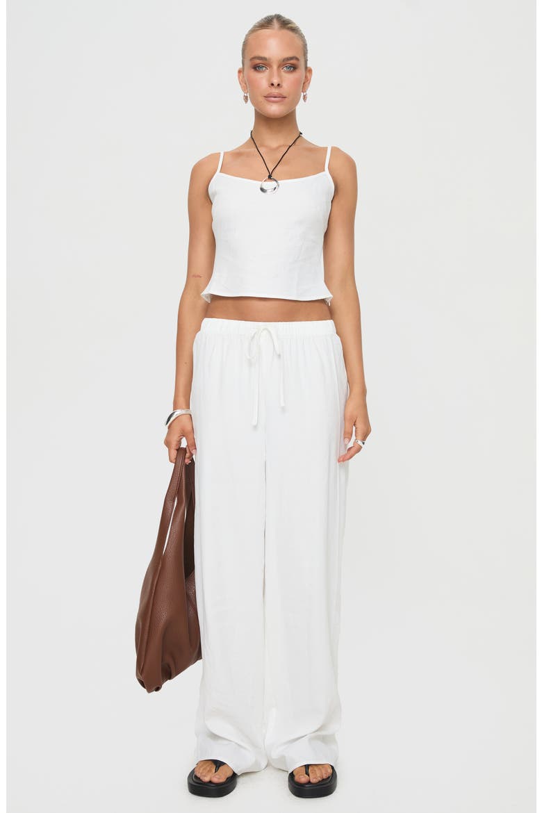 Paigey Camisole & Wide Leg Pants Set, Alternate, color, WHITE
