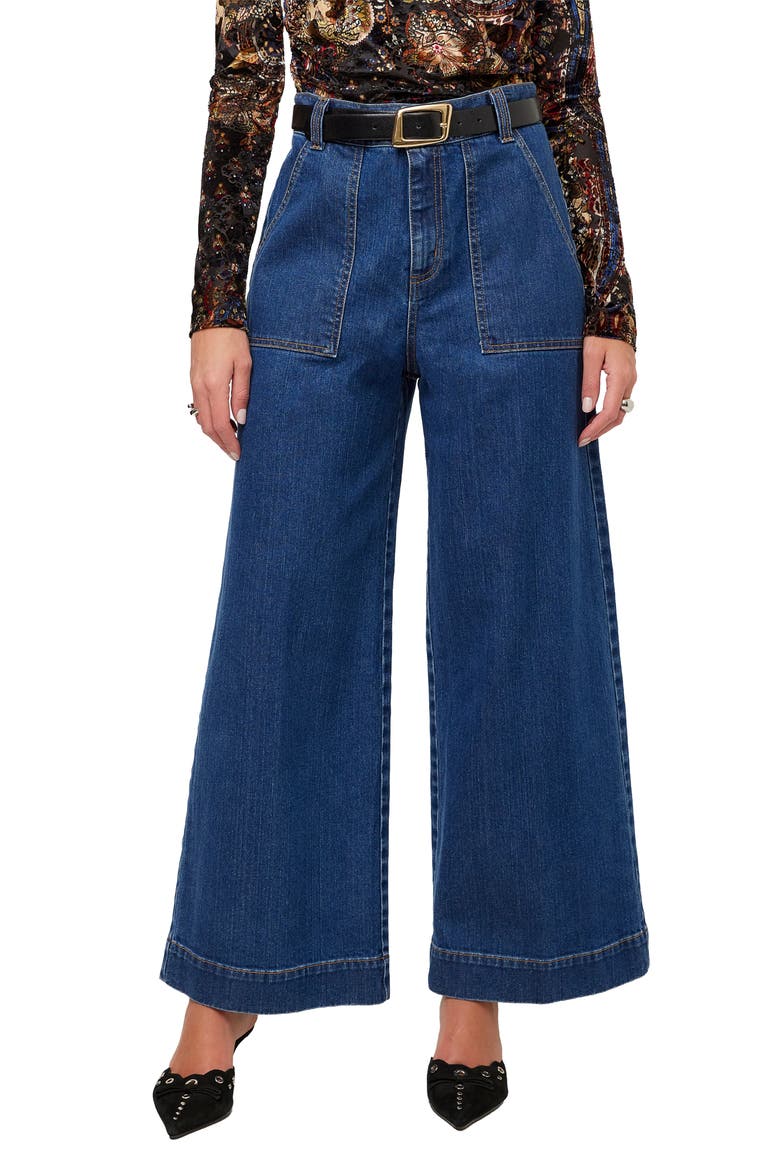 Ryder High Waist Wide Leg Jeans, Main, color, DENIM