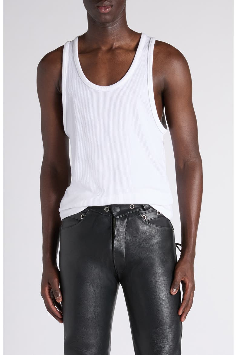 Soft Rib Tank, Main, color, AW002 WHITE
