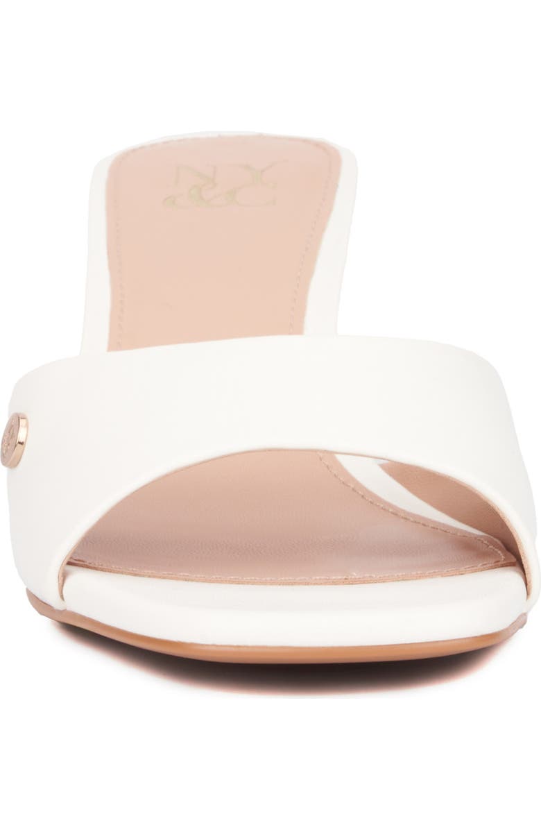 NEW YORK AND COMPANY Gaia Kitten Heel Sandal, Alternate, color, White