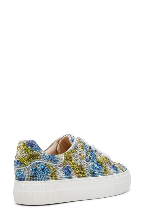 BETSEY JOHNSON BETSEY JOHNSON SIDNY CRYSTAL PAVÉ PLATFORM SNEAKER 