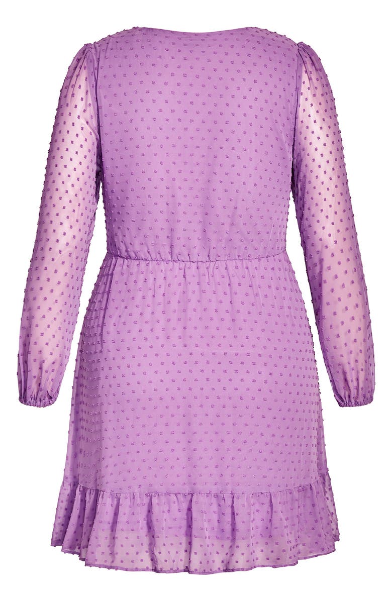 City Chic Wild Dobby Faux Wrap Dress, Alternate, color,