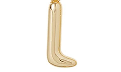 Roxanne Assoulin The Puffy Initial Pendant Necklace In Gold L