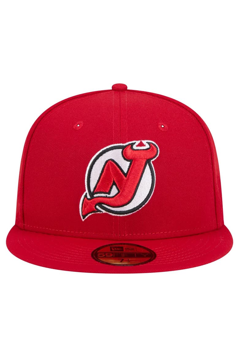 Men's New Era Red New Jersey Devils Core 59FIFTY Fitted Hat, Alternate, color, Red